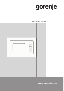 Bedienungsanleitung Gorenje BM201AM1X Mikrowelle