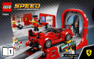 Käyttöohje Lego set 75882 Speed Champions Ferrari FXX K ja kehityskeskus