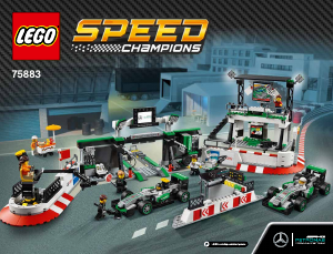 Bruksanvisning Lego set 75883 Speed Champions Mercedes AMG Petronas formula one team