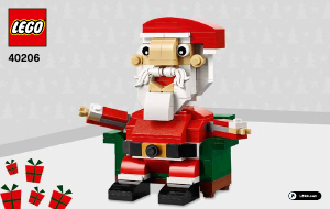 Handleiding Lego set 40206 Seasonal Kerstman