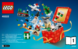 Handleiding Lego set 40222 Seasonal Aftellen tot Kerstmis