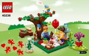 Bedienungsanleitung Lego set 40236 Seasonal Romantisches Valentinspicknick