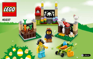 Brugsanvisning Lego set 40237 Seasonal Påskeæggejagt