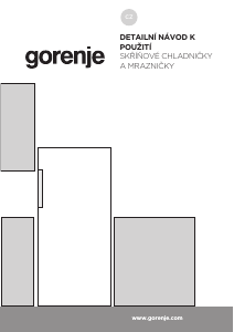 Manuál Gorenje RB49CPW Lednice