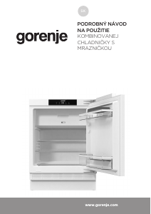 Návod Gorenje RBIU609DA1 Chladnička