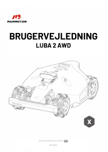 Brugsanvisning Mammotion LUBA 2 AWD Plæneklipper