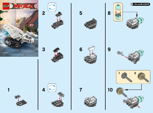 Mode d’emploi Lego set 30427 Ninjago Le mini Tank de Glace