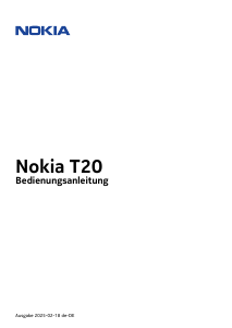 Bedienungsanleitung Nokia T20 Handy