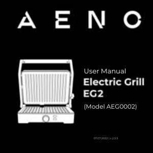 Руководство AENO EG2 Контактный гриль