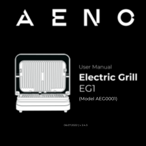 Instrukcja AENO EG1 Kontakt grill