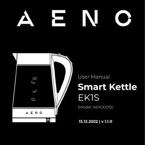 Manual AENO EK1S Fierbător