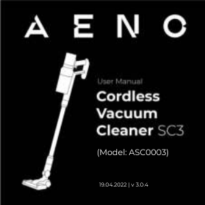 Руководство AENO SC3 Пылесос