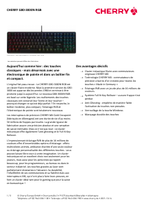 Mode d’emploi Cherry G80-3000N RGB Clavier