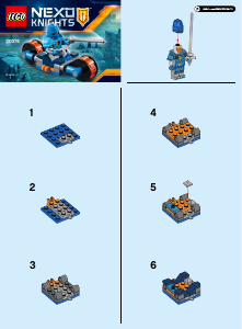 Handleiding Lego set 30376 Nexo Knights Knighton motorrijder