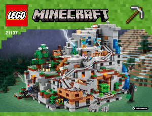 Manuale Lego set 21137 Minecraft La grotta sulla montagna
