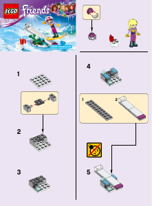 Handleiding Lego set 30402 Friends Snowboardtrucs