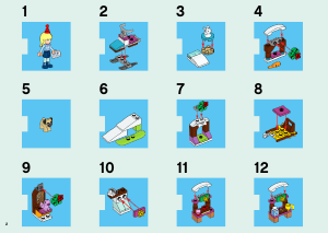 Mode d’emploi Lego set 41326 Friends Le calendrier de l'Avent 