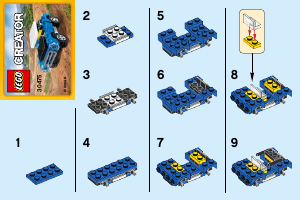 Bruksanvisning Lego set 30475 Creator Terrängbil