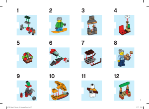 Manual Lego set 60155 City Calendário do advento