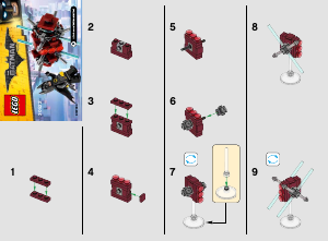 Mode d’emploi Lego set 30522 Batman Movie Batman Dans La Zone Fantôme