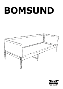 Εγχειρίδιο IKEA BOMSUND (212x78x69) Καναπές