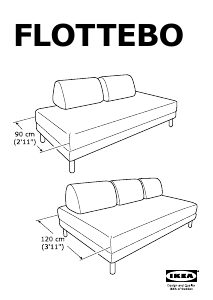 Руководство IKEA FLOTTEBO Кушетка