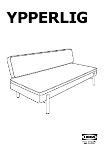 Használati útmutató IKEA YPPERLIG (200x80x85) Kanapéágy