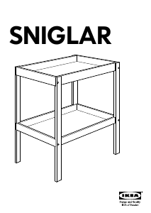 Hướng dẫn sử dụng IKEA SNIGLAR Bàn thay đổi kiểu dáng