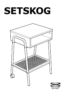 Manuale IKEA SETSKOG Comodino