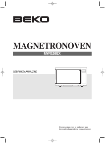 Handleiding BEKO MWG 26 EX Magnetron