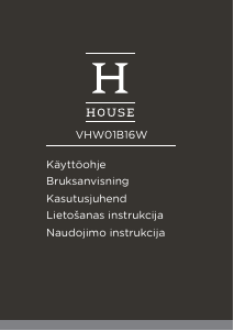 Käyttöohje House VHW01B16W Käsipölynimuri