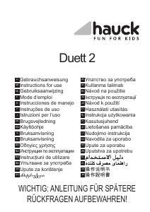 Mode d’emploi Hauck Duett 2 Poussette