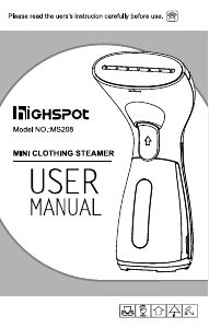 Handleiding Highspot MS208 Kledingstomer