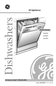 Manual GE GSD4010 Dishwasher