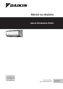 Návod Daikin FTXF42E5V1B Klimatizácia