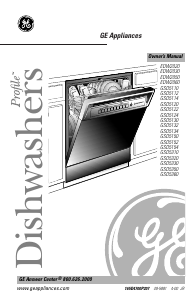 Manual GE GSD5134 Dishwasher