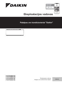 Vadovas Daikin FTXTP25N5V1B Oro kondicionierius