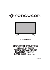 Handleiding Ferguson T32FHD506 LED televisie