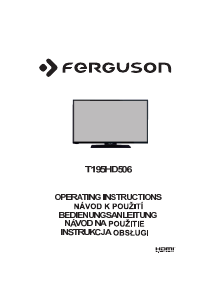 Handleiding Ferguson T195HD506 LED televisie