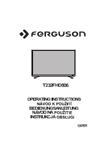 Bedienungsanleitung Ferguson T232FHD506 LED fernseher