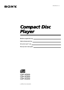 Bedienungsanleitung Sony CDP-XE200 CD-player