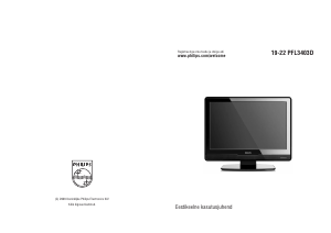 Kasutusjuhend Philips 22PFL3403 LCD-teler