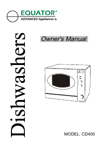 Manual Equator CD400 Dishwasher