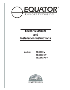 Manual Equator PLS602SV Dishwasher