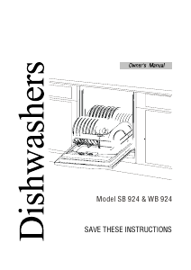 Manual Equator WB924 Dishwasher