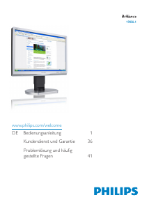 Bedienungsanleitung Philips 190BL1CB LED monitor