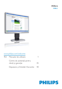 Manual Philips 190BL1CS Monitor LED