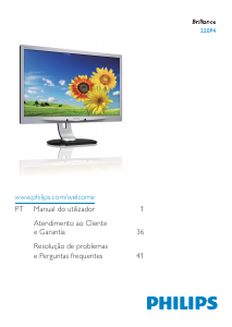 Manual Philips 220P4LPYES Monitor LED