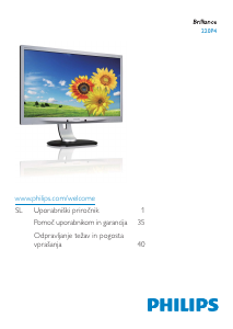 Priročnik Philips 220P4LPYES LED-zaslon