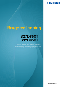 Brugsanvisning Samsung S27D850T LCD-skærm
